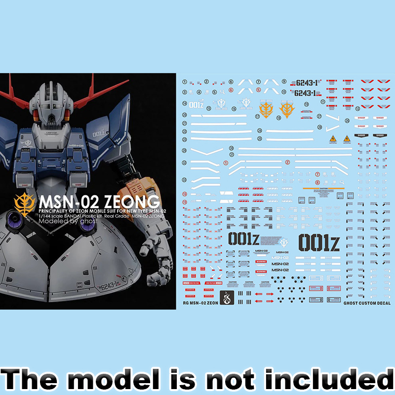 Model Kit Hobby - モデルデカール RG 1/144 MSN-02 ZEONG モデルキット用ゴーストカスタムデカール