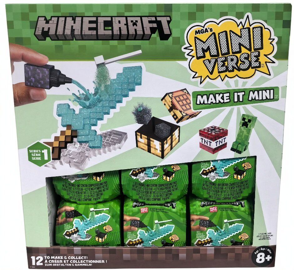 Model Kit Hobby - MGA ミニバース マインクラフト メイクイットミニ シリーズ1 DIY