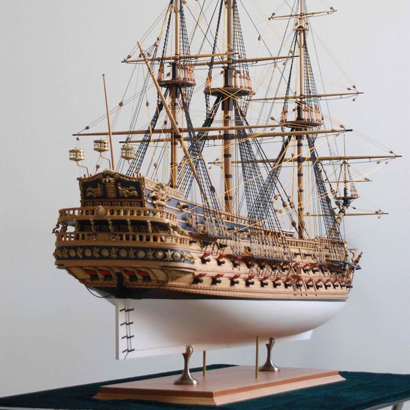 Model Kit Battleship - 木製ラネグラップモデルキット,分解された船,シミュレーション帆船,ギフト,クラスi,1:50スケール
