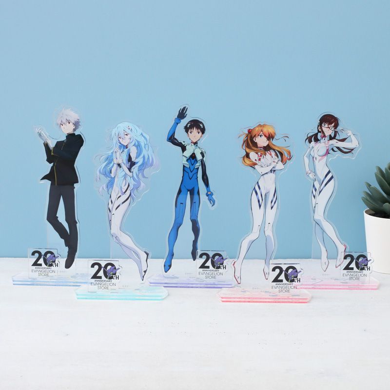 Model Kit Evangelion - 5個セット ネオン・ジェネシス・エヴァンゲリオン EVA アクリルスタンドセット 綾波レイ 綾波シンジ