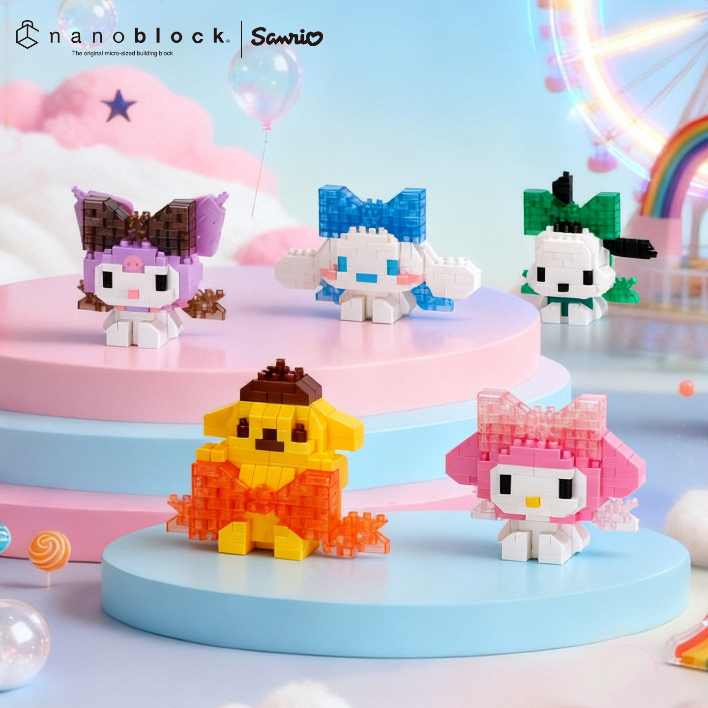 Model Kit For Girls - ナノブロック サンリオ マイクロビルディングブロック 正規品 ビッグリボンシリーズ シナモロール