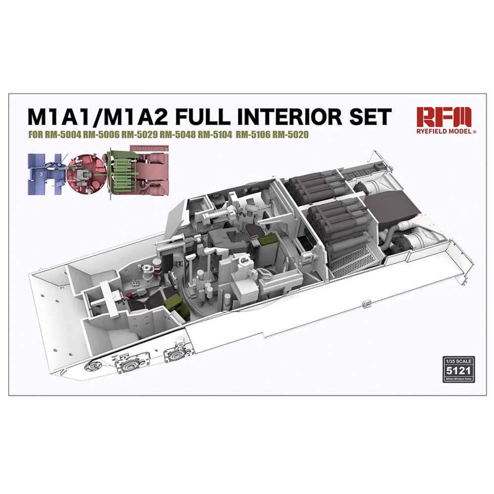 Model Kit Hobby - ライフィールド 5121 1/35 スケール M1A1 M1A2