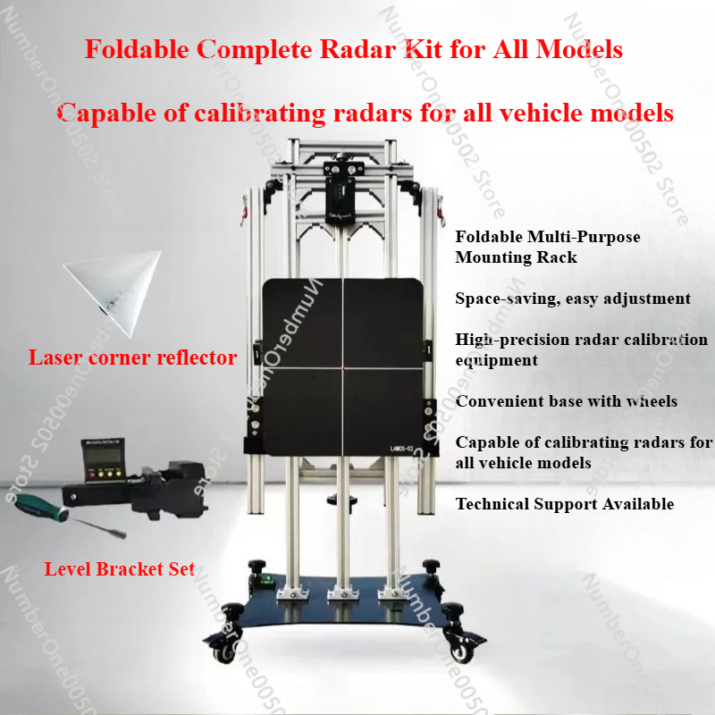 Model Kit Levels - 折りたたみ式ユニバーサルADASキャリブレーションツール（ACCレベルMmWaveキャリブレーター付き）全車種ACCレーダー対応の完全キット LBW095