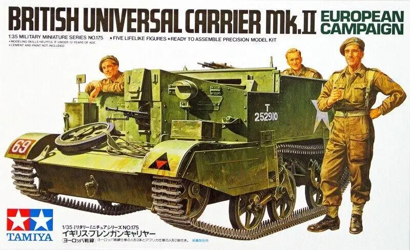 Model Kit Hobby - タミヤ-英国のユニバーサルキャリアモデルキット,mk.iiヨーロッパキャンペーン,1:35モデル構築
