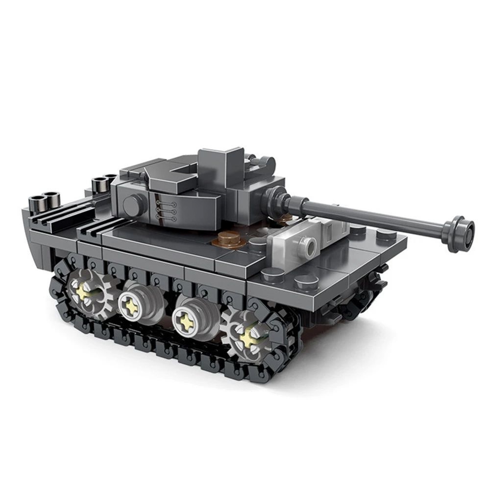 Model Kit Wall E - 第二次世界大戦陸軍兵士 SAWT兵士 キングタイガー重戦車 DIYモデル ​ 積み木