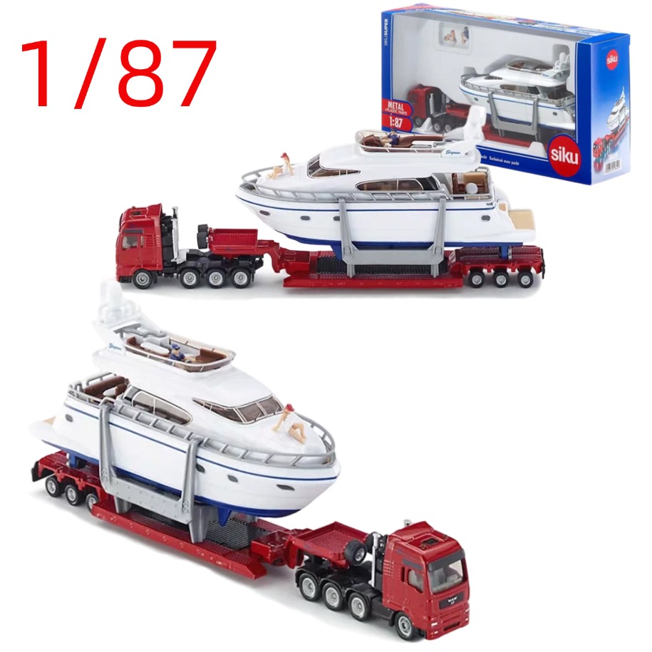 ダイキャスト 1/87 スケール大型輸送トラック車モデル合金 - Model Kit Yacht のレビューと価格