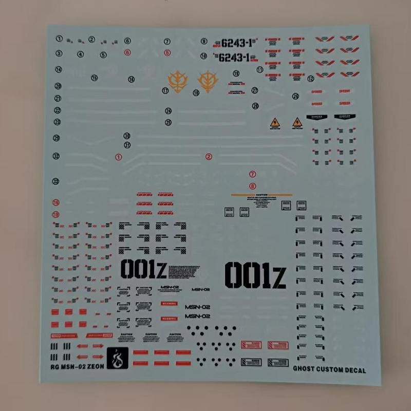 モデルデカール RG 1/144 MSN-02 ZEONG  - Model Kit Hobby のレビューと価格