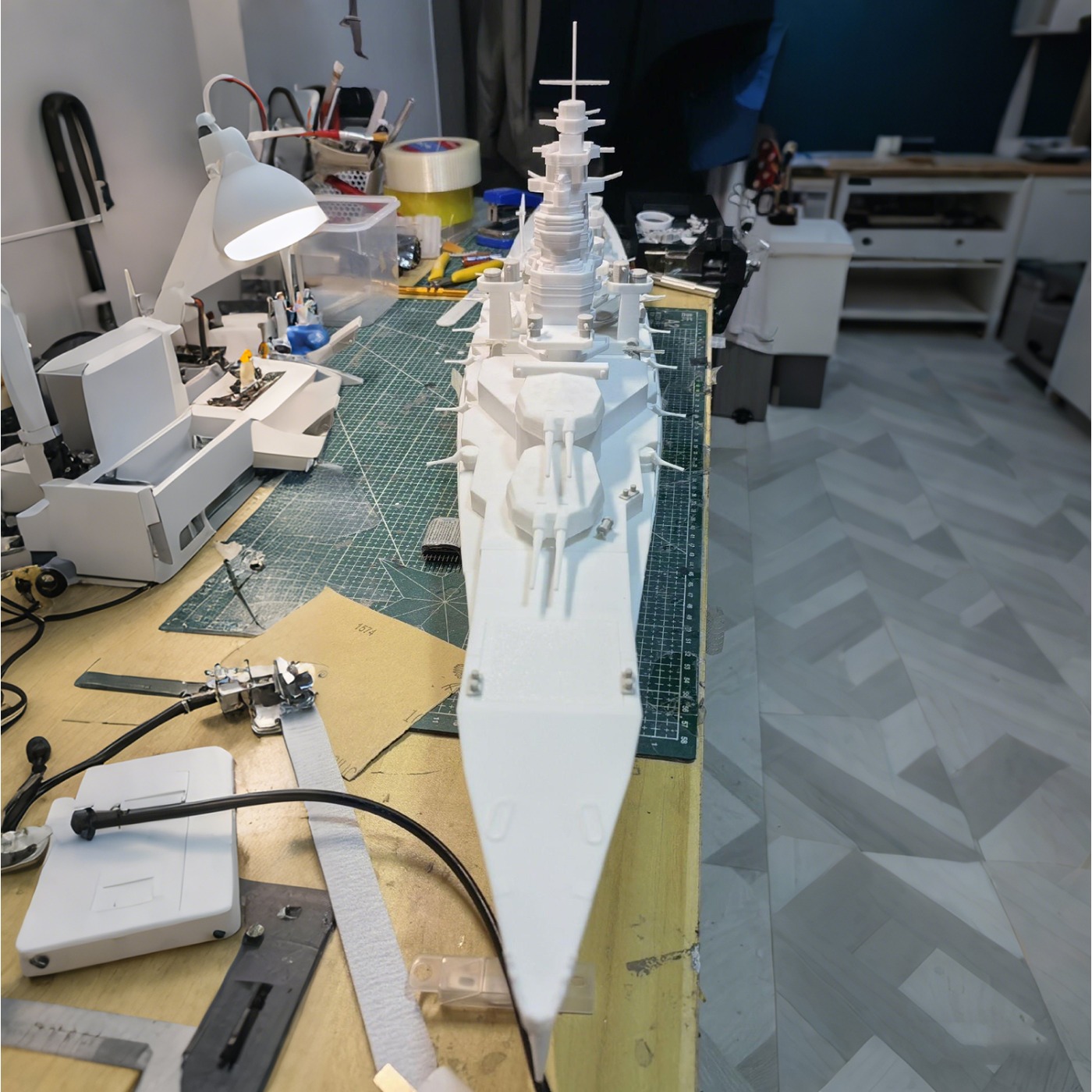 1/200 RC船 107cm 銛号 第二次世界大戦 戦艦  - Model Kit Battleship のレビューと価格