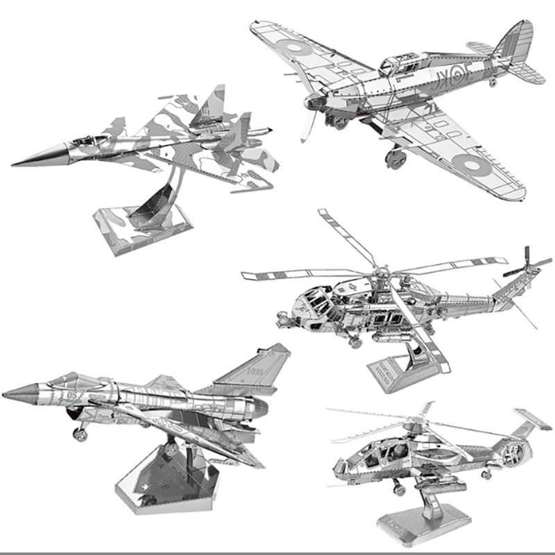 飛行機 3D メタルパズルモデルキット DIY レーザーカッ - Model Kit Hobby のレビューと価格