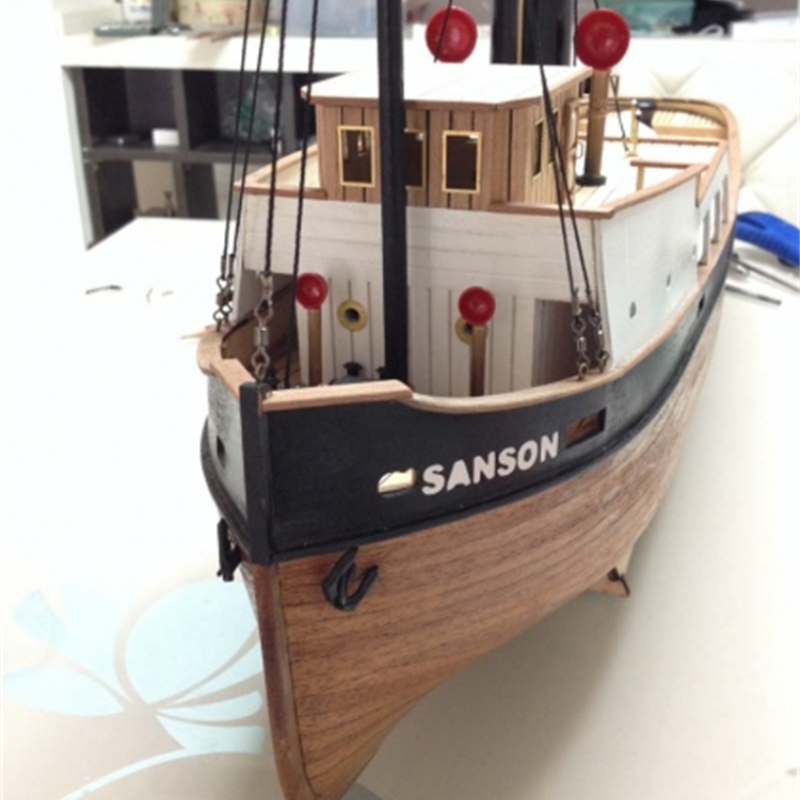 サンソンtugboat木製モデル、精密アセンブリ、レーザーカ - Model Kit Yacht のレビューと価格