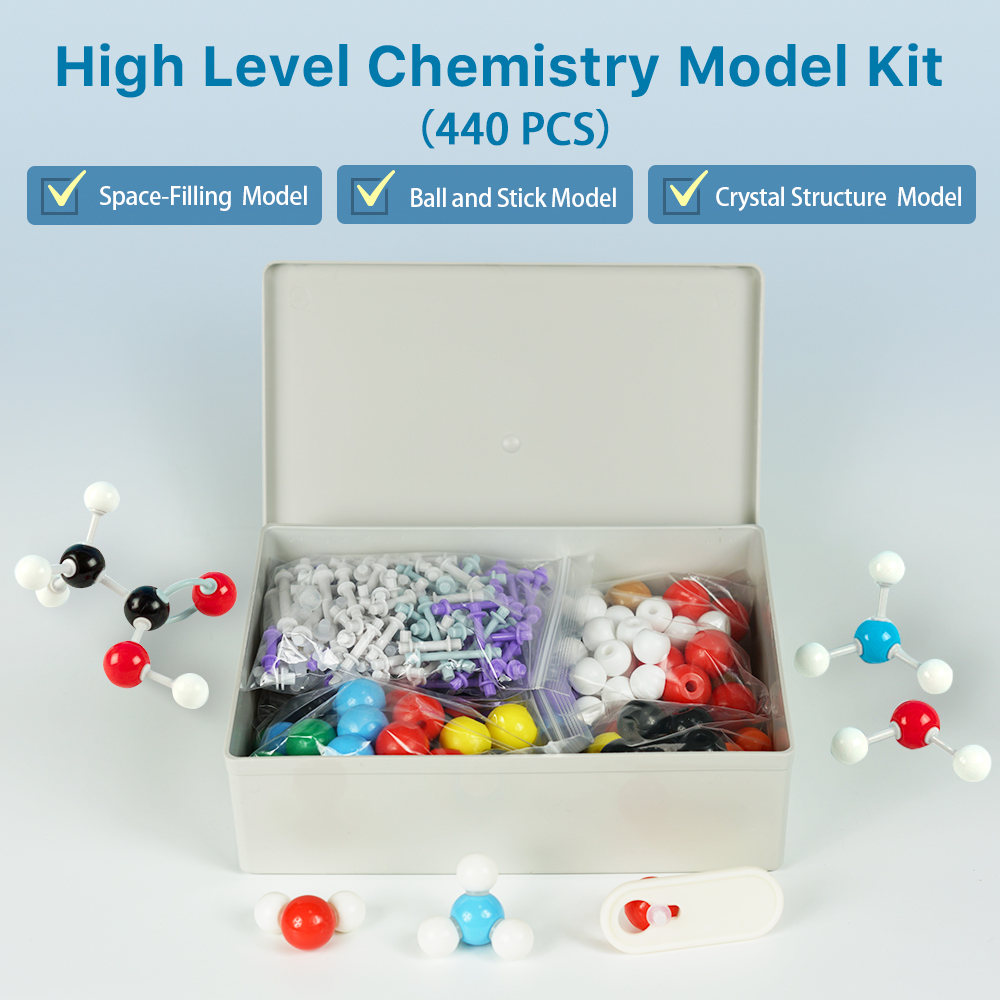 高レベル化学分子モデル (440 個) 原子、結合を備えた無 - Model Kit Levels のレビューと価格