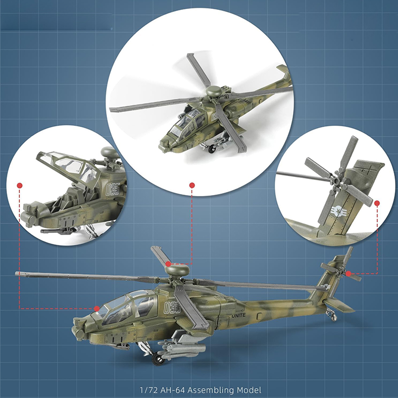 1/72アーミーファイターキットおもちゃ現代航空機モデルミリ - Model Kit Helicopter のレビューと価格