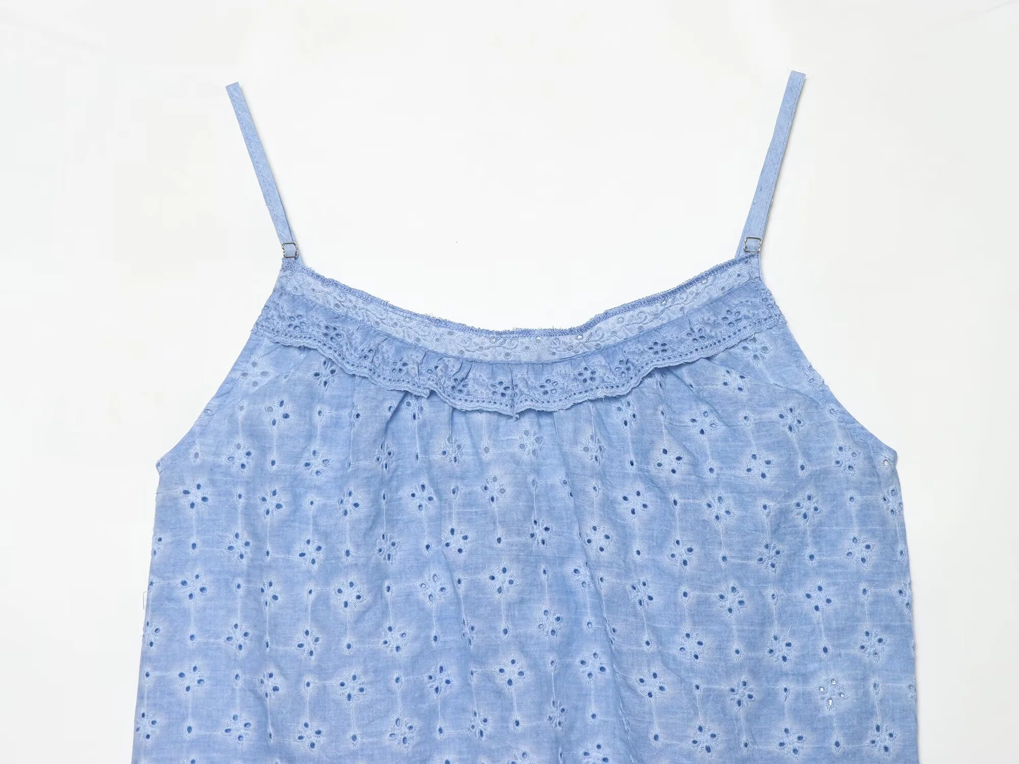 欧米風2026新作夏スタイルウォッシュ加工中空刺繍サスペンダ - Wash Effect Set のレビューと価格