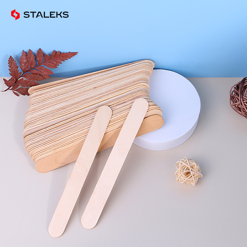 Staleks-使い捨てマニキュアストリップ,木製ネイルバー - Sanding Stick Set のレビューと価格