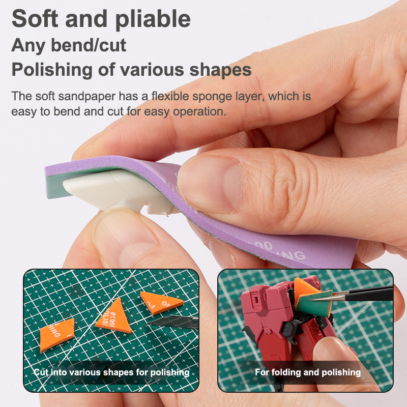9 ピース/セット 400 〜 1200 セミリジッドサンデ - Sanding Stick Set のレビューと価格